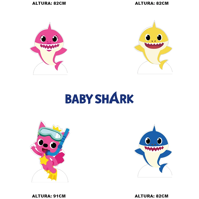 Kit Decorativo Baby Shark  GOPRINT - Soluciones en impresión