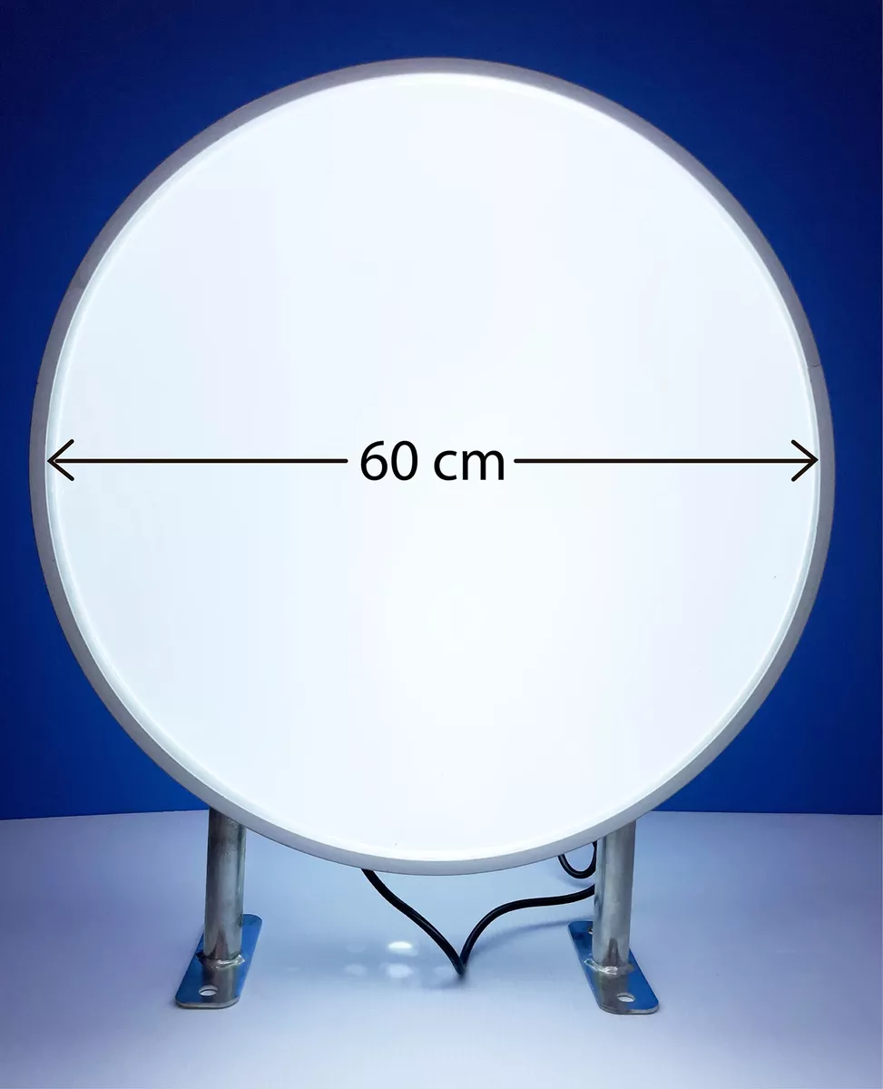 Anuncio Luminoso Circular Doble Cara 60cm Luz Led 3d
