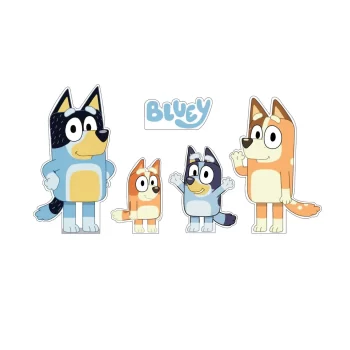 Bluey, Kit de Siluetas Decorativas
