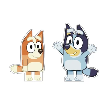 Bluey y Bingo, Kit de Siluetas Decorativas