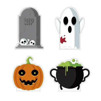 Halloween 2, Kit de Siluetas Decorativas