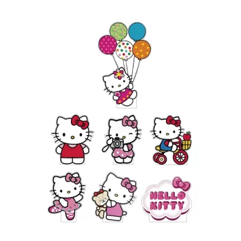 Hello Kitty, Kit de Siluetas Decorativas