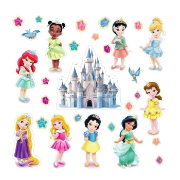 Princesas Disney Niñas, Stickers Vinil Decorativo Infantil
