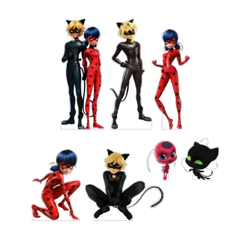 Ladybug Miraculous, Kit de Siluetas Decorativas