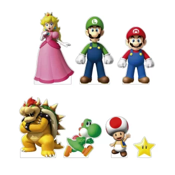 Mario Bros, Kit de Siluetas Decorativas