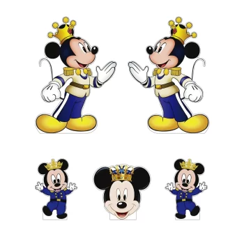 Mickey Mouse Príncipe, Kit de Siluetas Decorativas