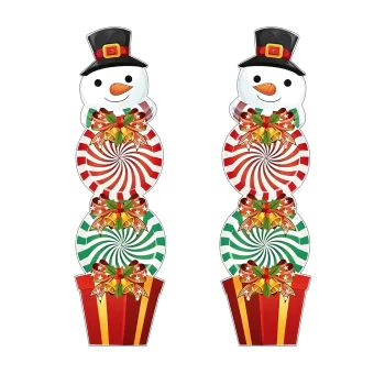 Muñecos de Nieve, Kit de Siluetas Decorativas