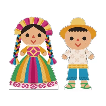 Muñecos Tradicionales, Kit de Siluetas Decorativas
