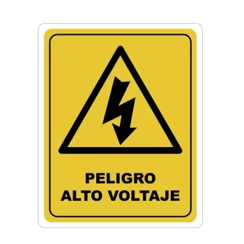Peligro Alto Voltaje, Señalamiento Letrero