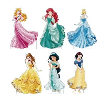 Princesas Disney, Kit de Siluetas Decorativas