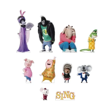 Sing, Kit de Siluetas Decorativas