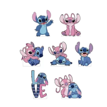 Stitch y Angel, Kit de Siluetas Decorativas